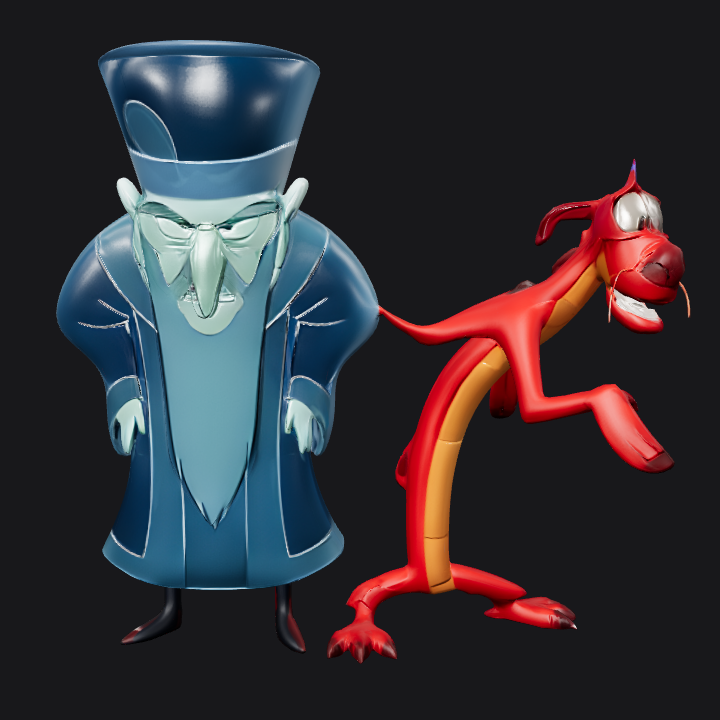 Tall wizard cartoon character with beard. sharp edges, complex geometry, character, symmetric geometry.