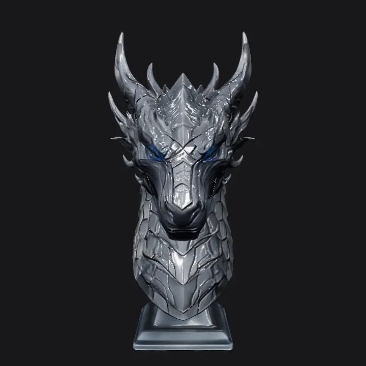 Dark fantasy helmet with spikes. sharp edges, complex geometry, game-ready, symmetric geometry.