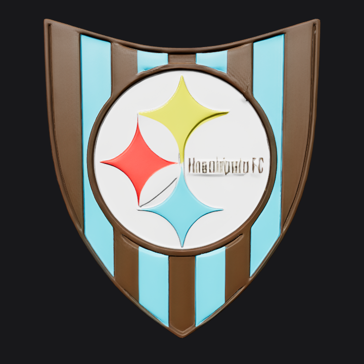 Huachipato FC football club logo. sharp edges, simple geometry, symmetric geometry.