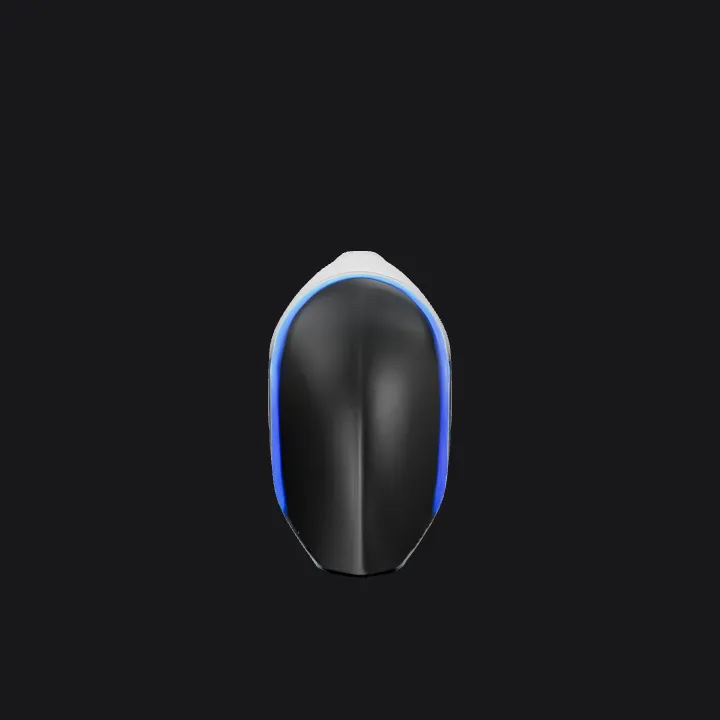 Futuristic streamlined vehicle concept. sharp edges, smooth edges, complex geometry, symmetric geometry.