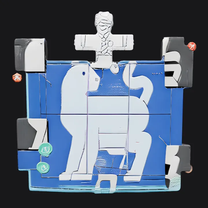 group of cartoon animals with a man. smooth edges, complex geometry, character.