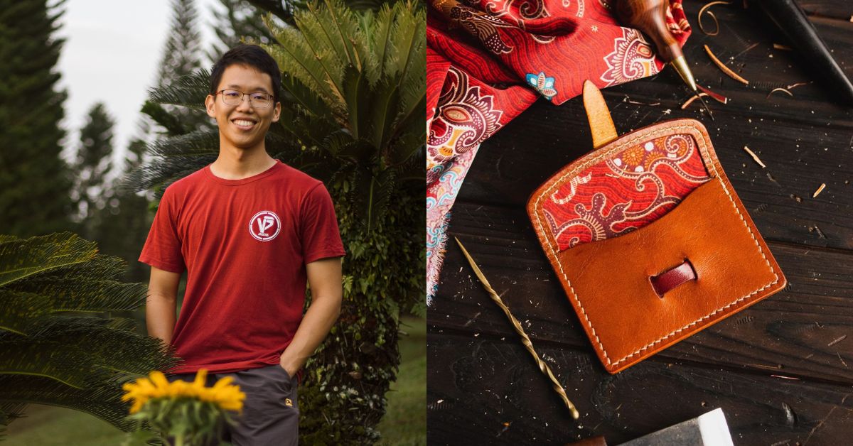 Batik-Inspired Leather Wallet