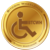 Bitcoin Wheelchair Icon