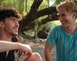 Gael García and Bad Bunny's passionate kiss in "Cassandro"