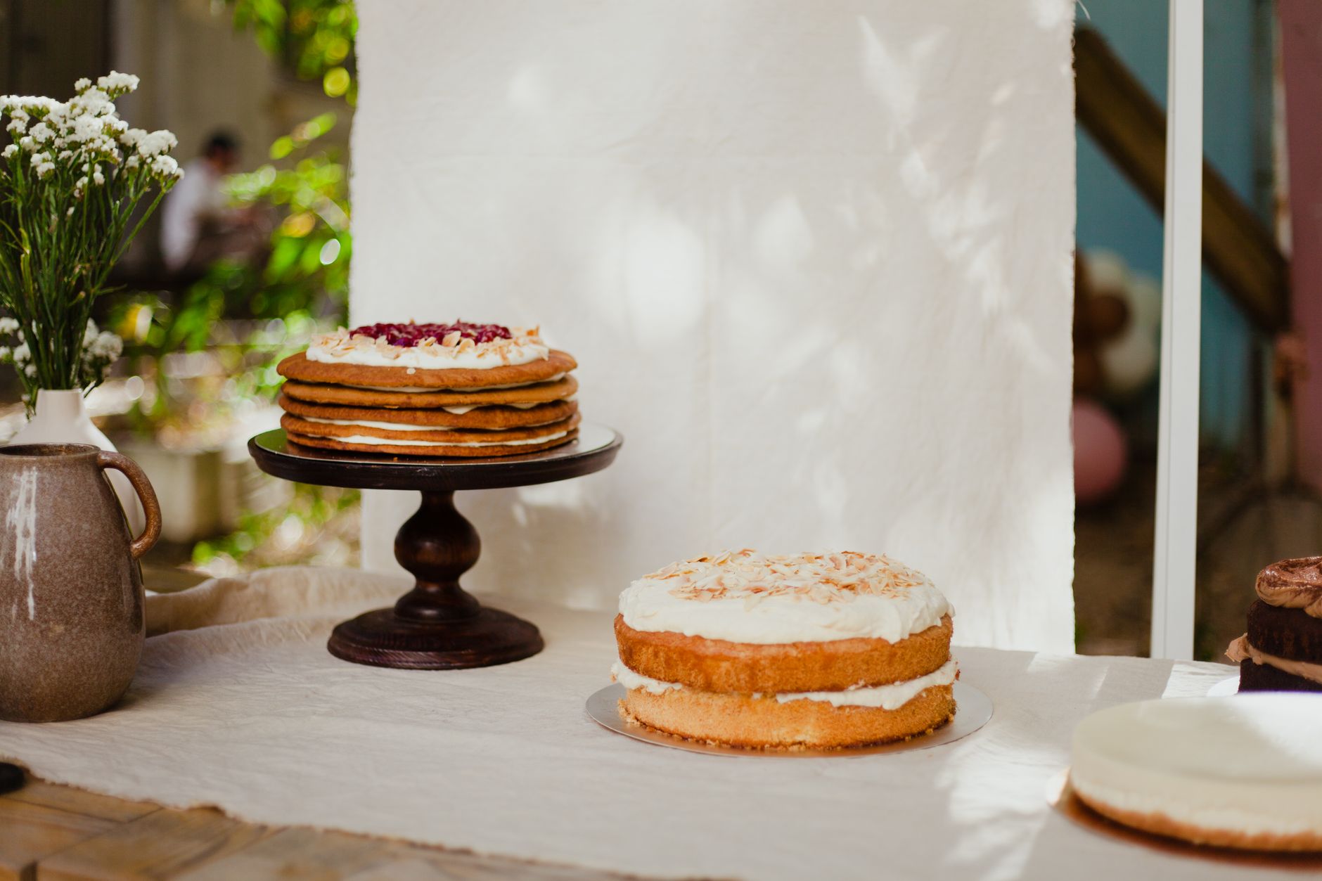seasonal layer cake and pastry box ready for pickup