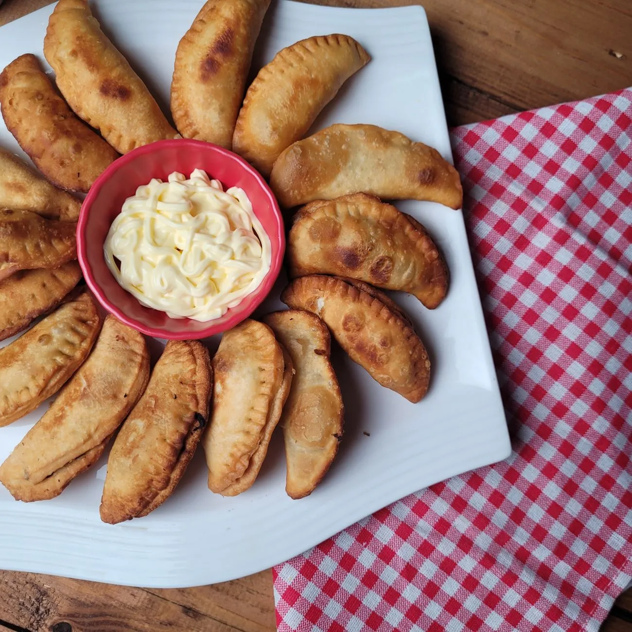 Mexican empanadas dusted with sugar