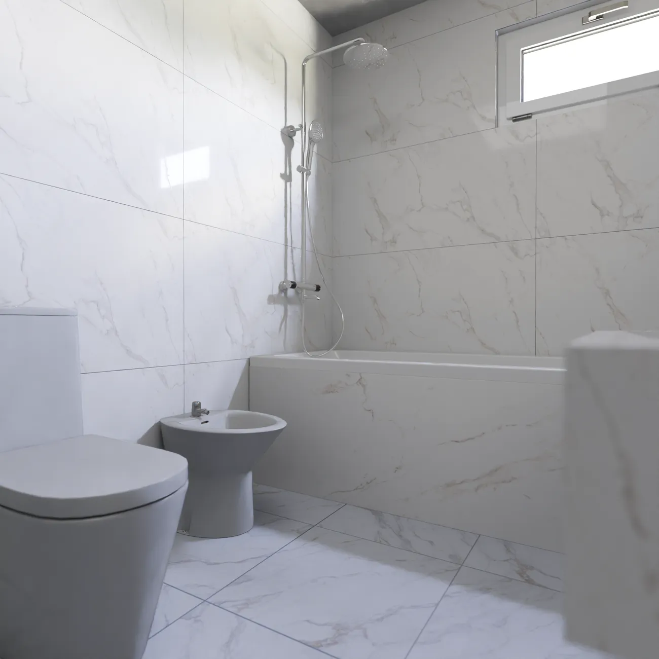 clean empty bathroom ready for inspection
