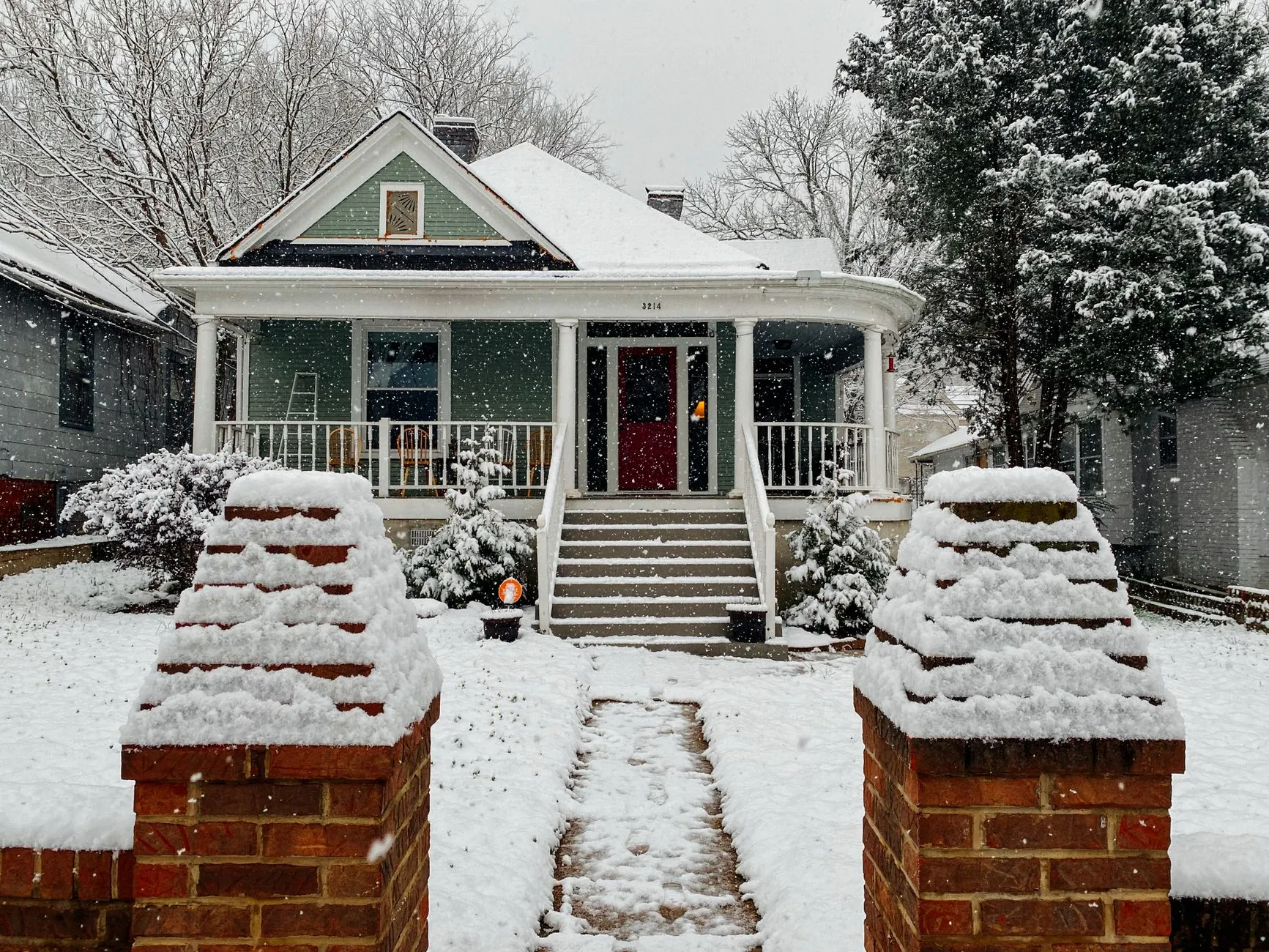 Bright bungalow with front porch