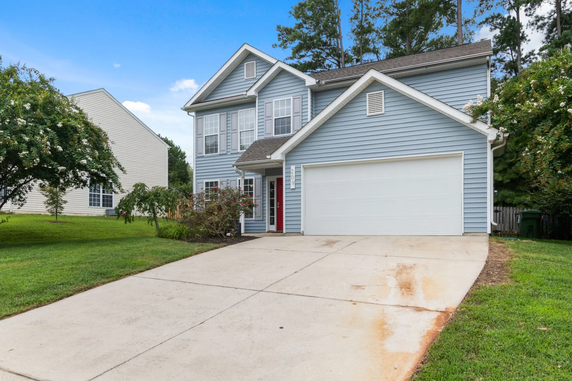 Family home with a big yard