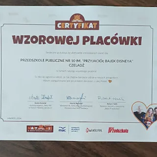 Przedszkole Publiczne Nr 10 Im Przyjaciół Bajek Disneya W Czeladzi image 1