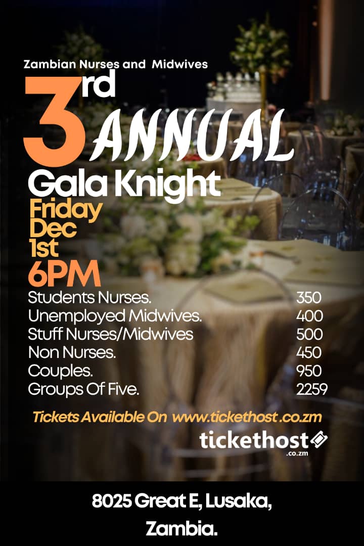 ZAMBIA NURSES AND MIDWIVES BALL & AWARDS GALA DINNER