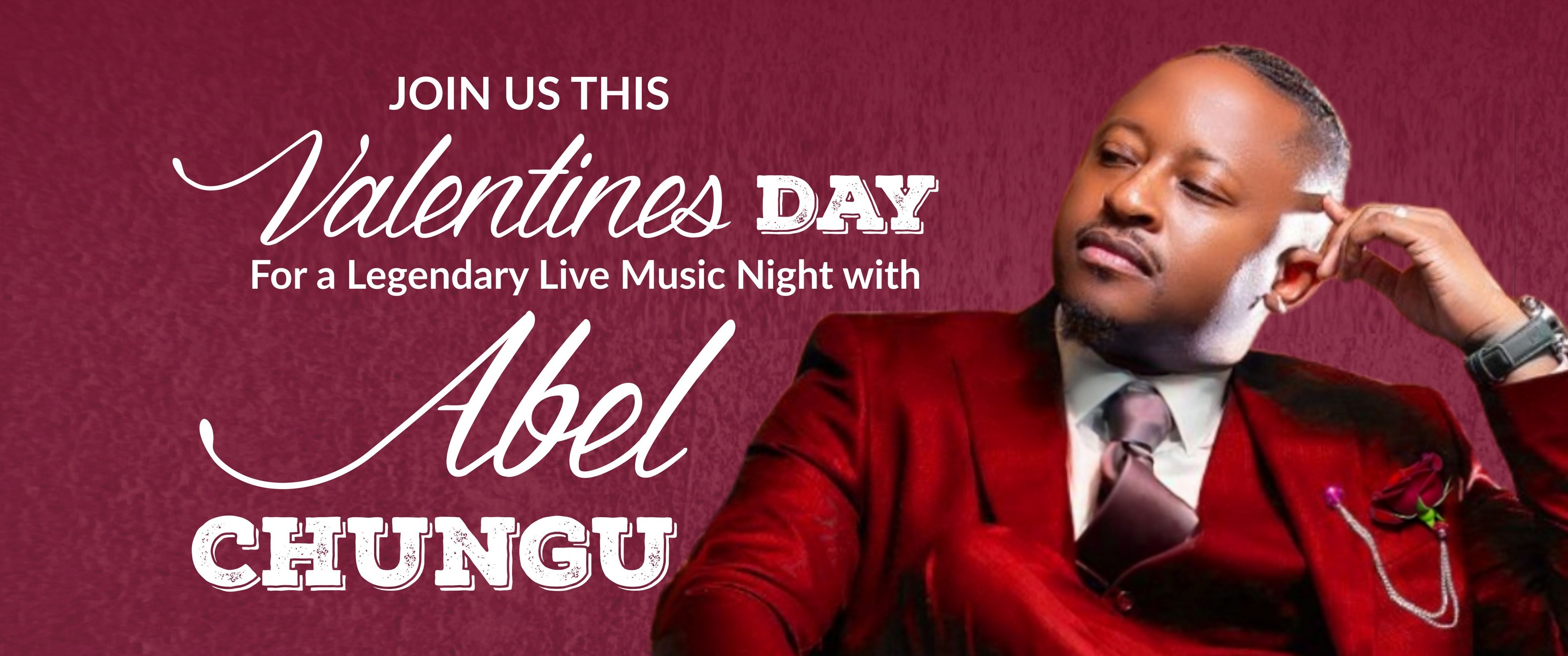 Abel Chungu Valentines Live Event at T'n'T Steakhouses