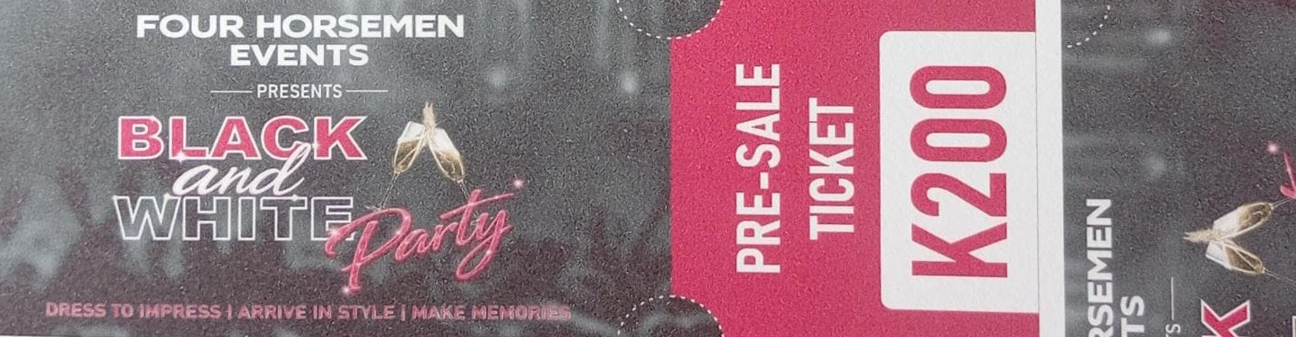 ticket for Team Black vs Team White Party