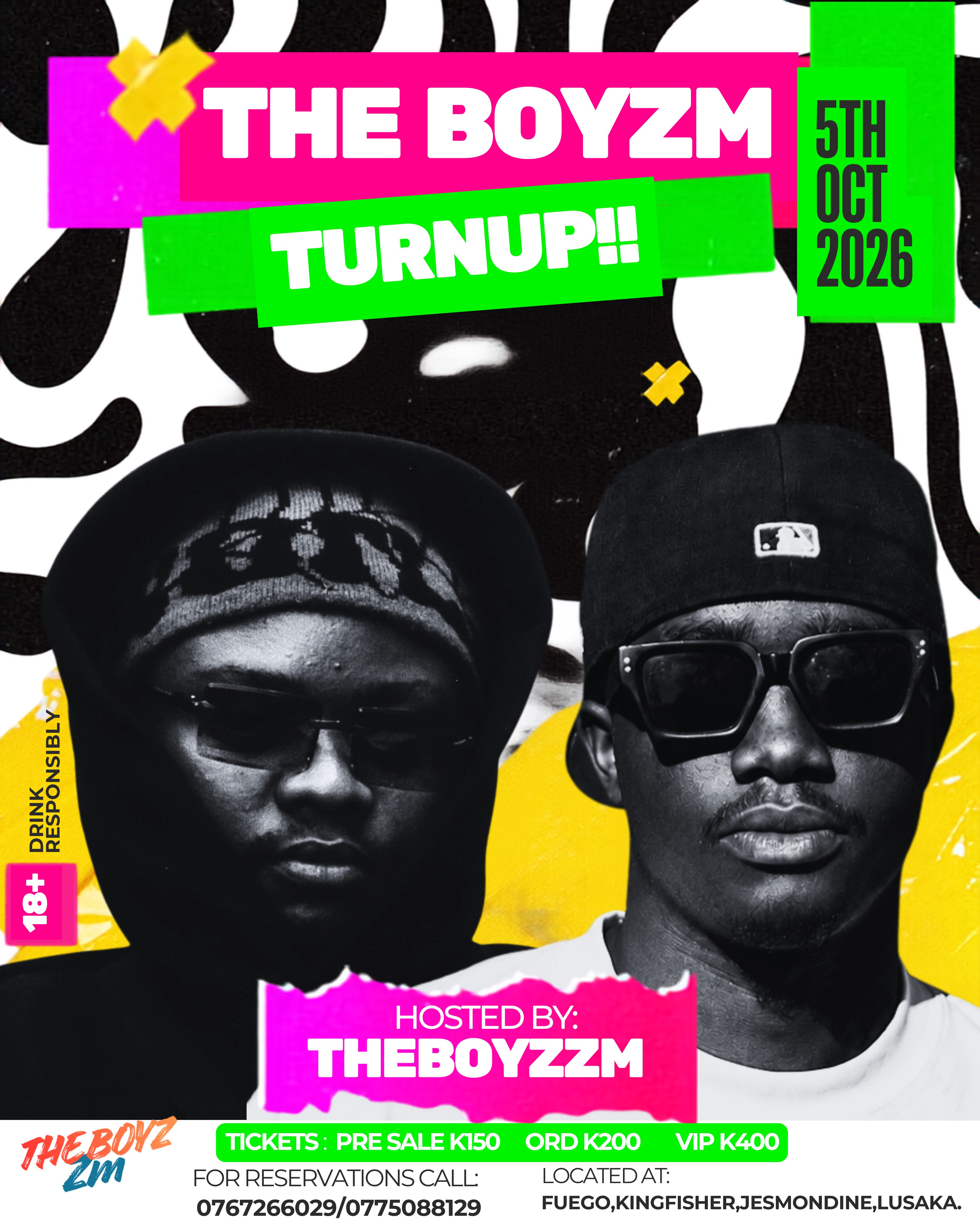 ticket for THE BOYZZM TURNUP!!