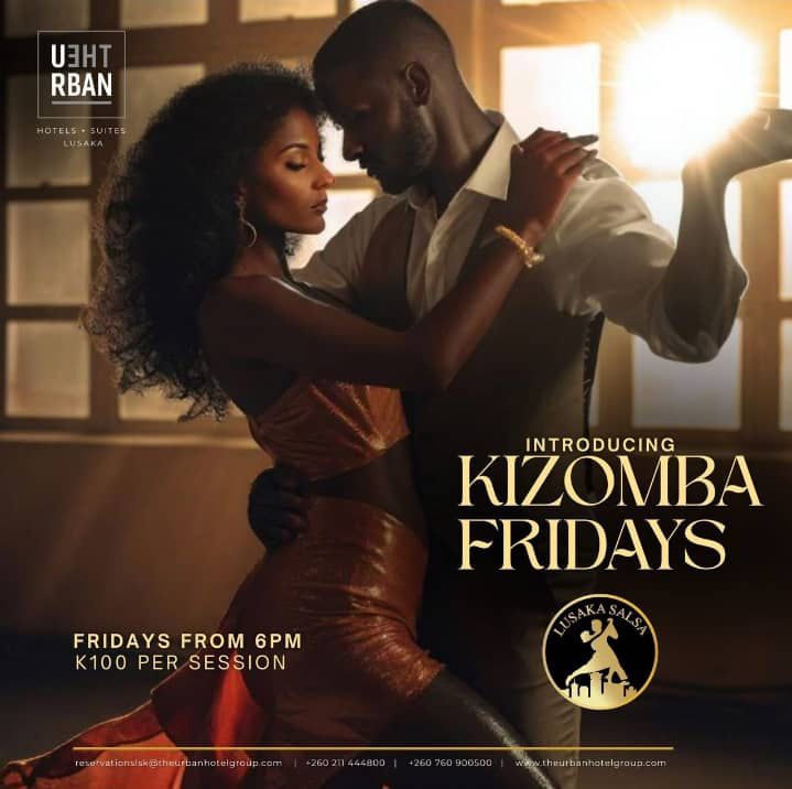ticket for Kizomba Fridays at The Urban Hotel Lusaka