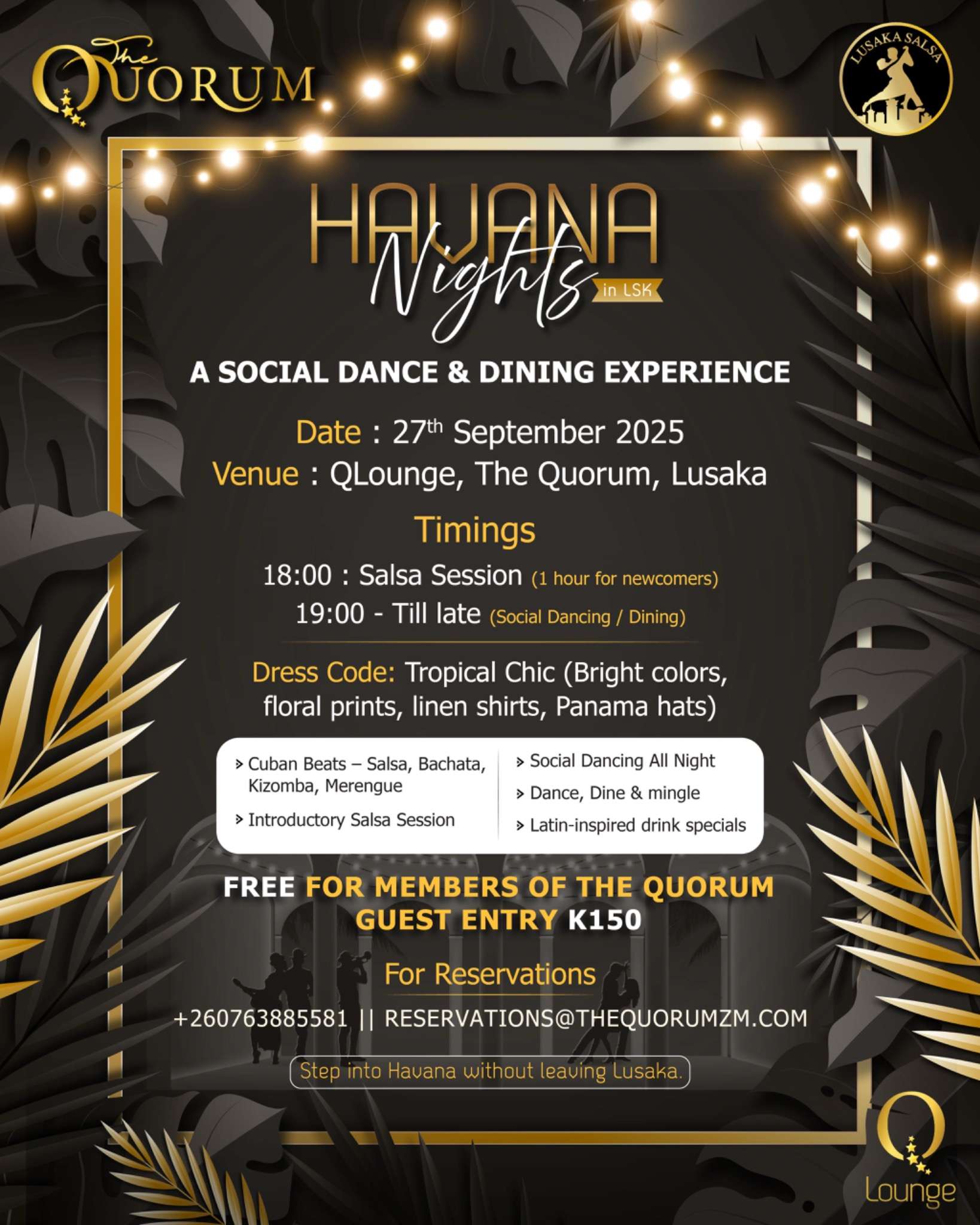 ticket for HAVANA NIGHTS in LSK