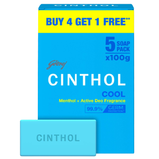 Godrej Cinthol Cool Soap ( Buy 4 Get 1 Free) 100 g Godrej Cinthol Cool Soap ( Buy 4 Get 1 Free) 100 g