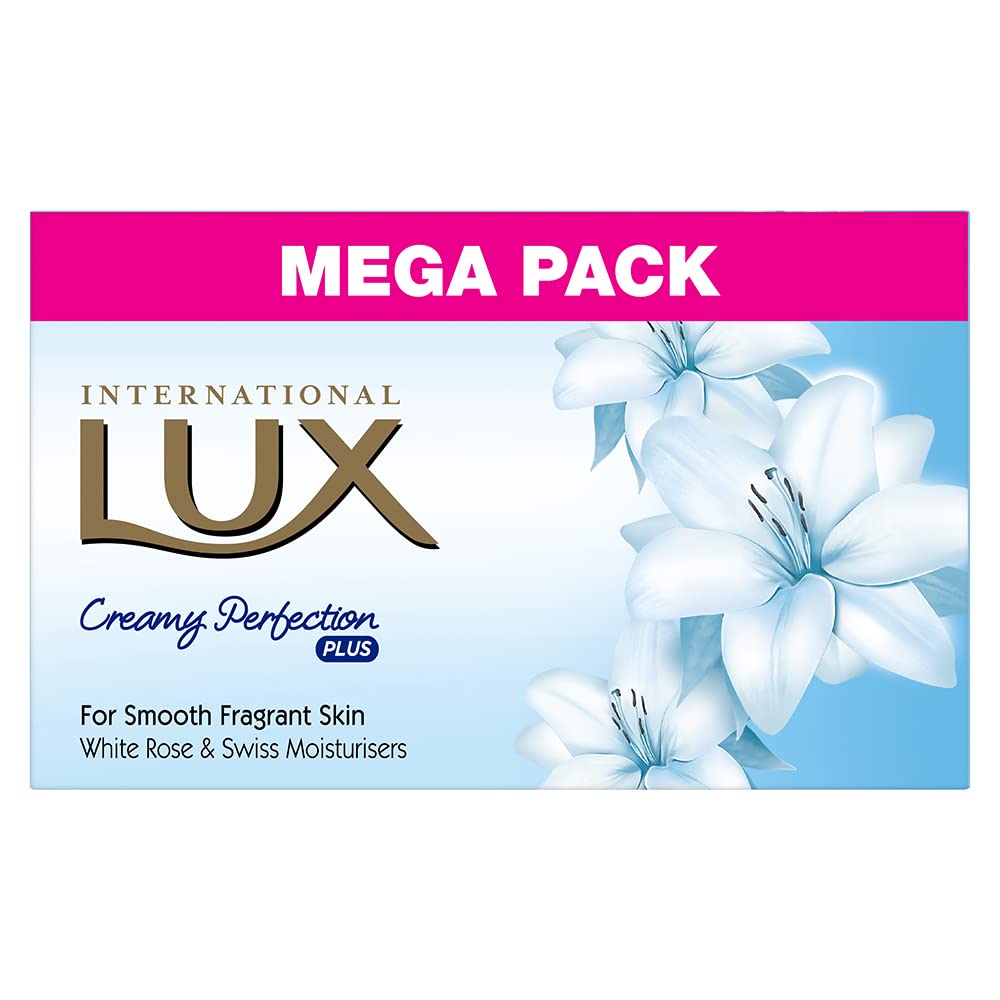 Lux Creamy Perfection Soap - White Rose & Swiss (Pack Of 4) 125 g Lux Creamy Perfection Soap - White Rose & Swiss (Pack Of 4) 125 g