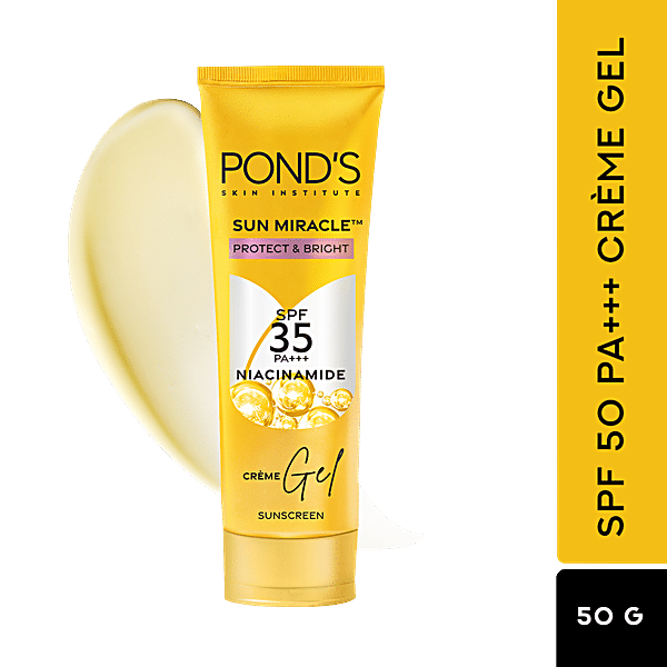 Ponds Sun Miracle SPF 35 PA+++ Niacinamide Crème Gel 50 g Ponds Sun Miracle SPF 35 PA+++ Niacinamide Crème Gel 50 g