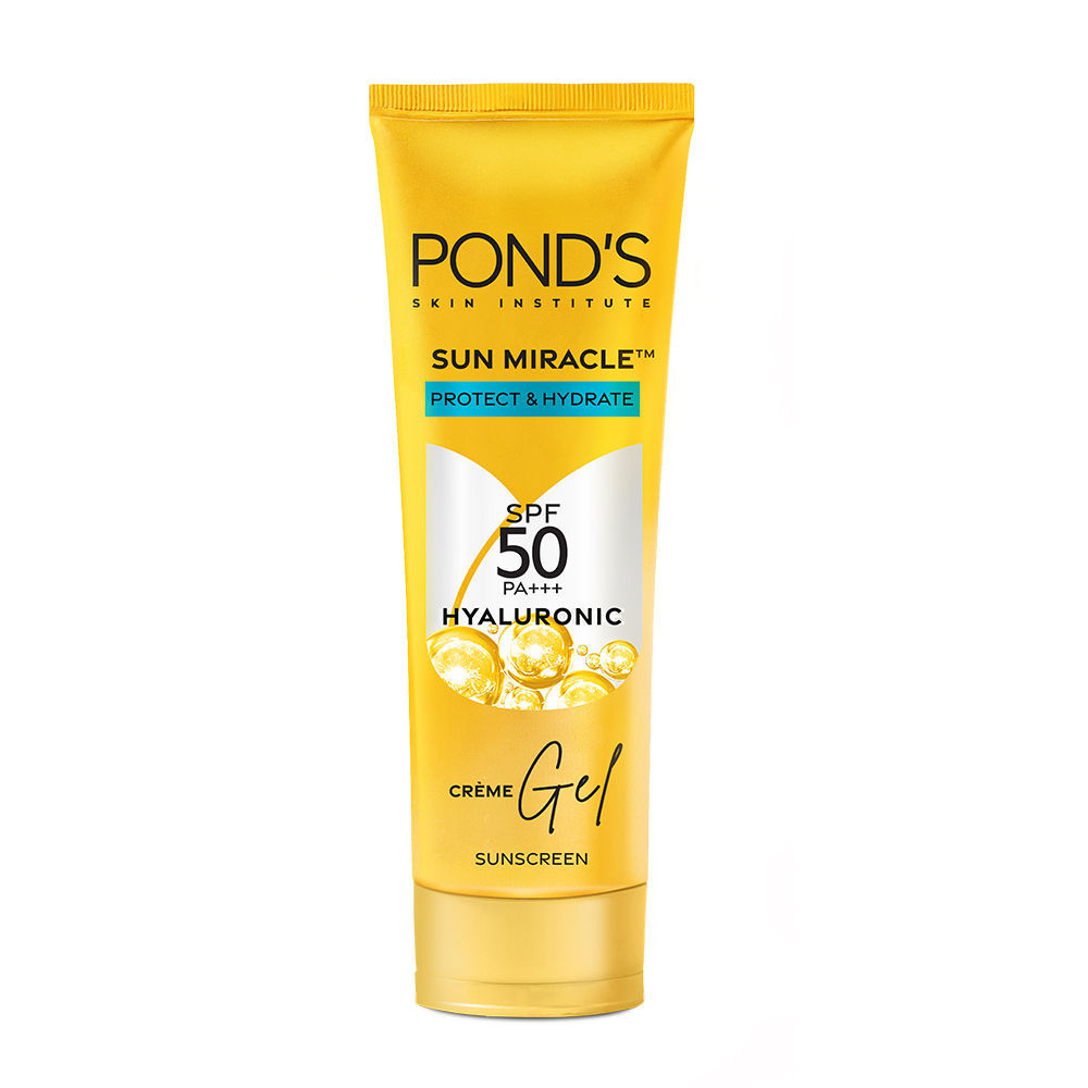 Ponds Sun Miracle SPF50PA++ Hyaluronic Crem Gel Sunscreen 50 g Ponds Sun Miracle SPF50PA++ Hyaluronic Crem Gel Sunscreen 50 g