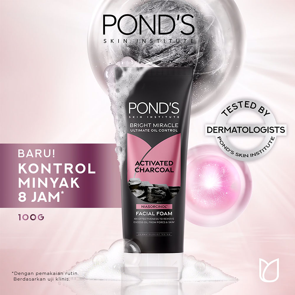 Ponds Bright Miracle Activated Charcoal FaceWash 150 g Ponds Bright Miracle Activated Charcoal FaceWash 150 g