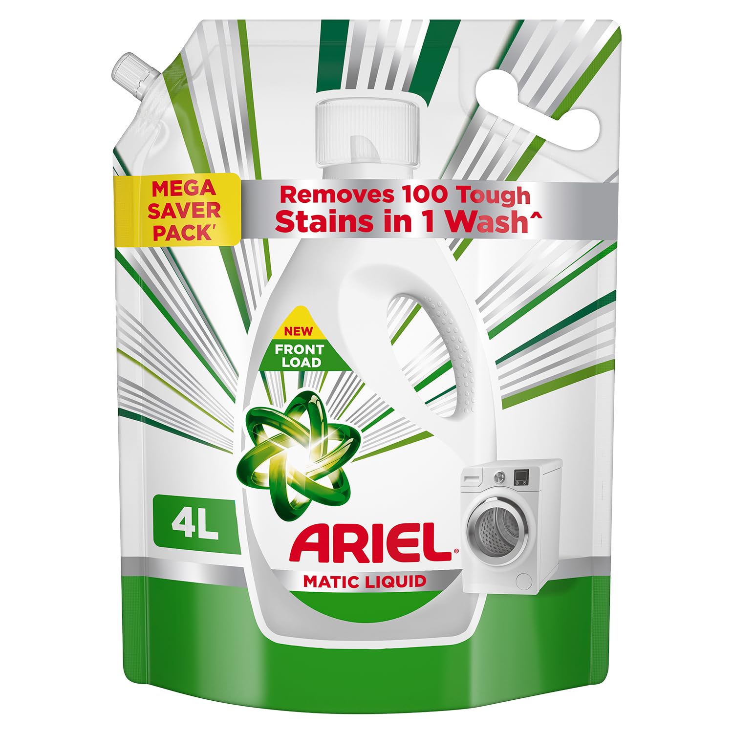 Ariel Matic Liquid Detergent Front Load Pouch 4 l Ariel Matic Liquid Detergent Front Load Pouch 4 l