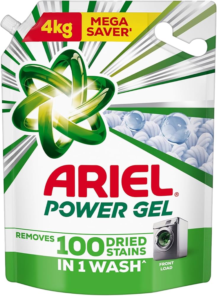 Ariel Power Gel Front Load 4 kg (Detergent Liquid)