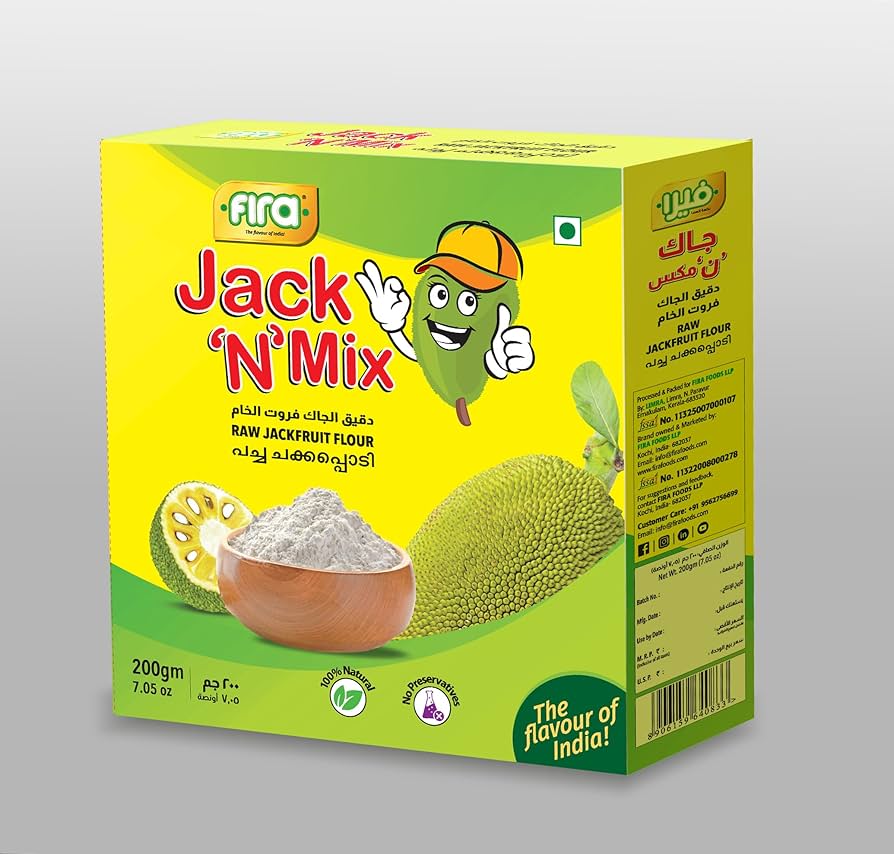 Fira Jack N Mix Raw Jackfruit Flour 200 g (Jackfruit Flour)