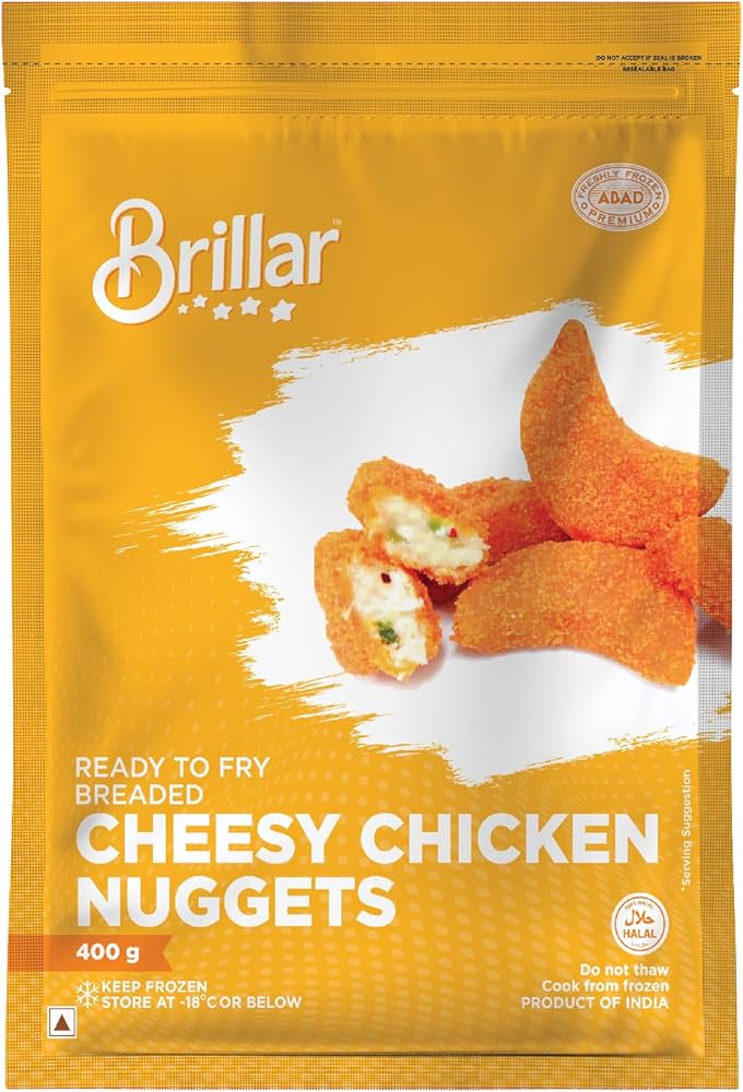 Brillar Cheesy Chicken Nuggets 400 g Brillar Cheesy Chicken Nuggets 400 g