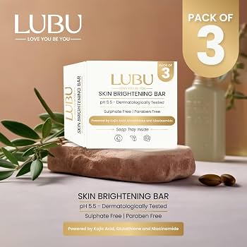 Lubu Skin Brightening Bar Soap Pack Of 3 225 g (Bathing Soap) Lubu Skin Brightening Bar Soap Pack Of 3 225 g (Bathing Soap)
