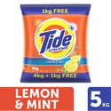 Tide Detergent Washing Powder - Lemon & Mint, Extra Power, Tide+ 5 kg Tide Detergent Washing Powder - Lemon & Mint, Extra Power, Tide+ 5 kg