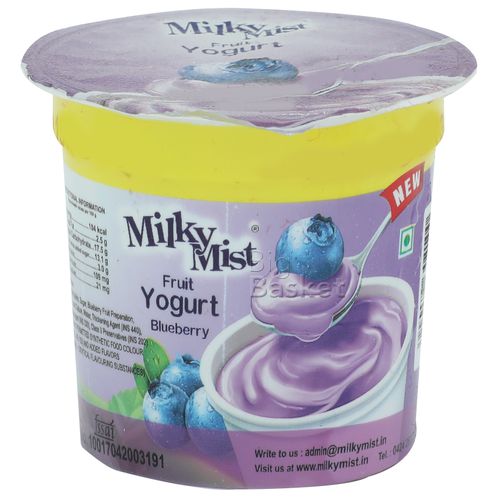 Milky Mist Fruit Yoghurt - Blueberry 100 g Milky Mist Fruit Yoghurt - Blueberry 100 g
