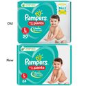 Pampers Pampers New Diapers Pants, Large 23 pcs Pampers Pampers New Diapers Pants, Large 23 pcs