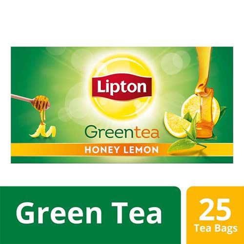 Lipton Green Tea Bags - Honey Lemon 25 pcs