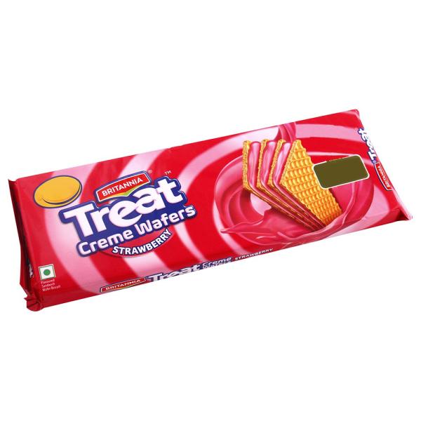 Britannia Treat Creme Wafers - Strawberry 75 g