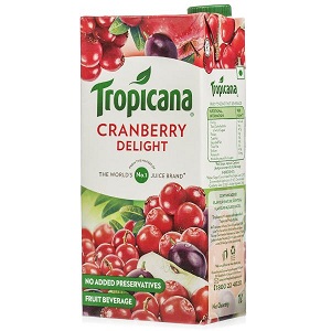 Tropicana Cranberry Fruit Juice - Delight 1 L Tropicana Cranberry Fruit Juice - Delight 1 L
