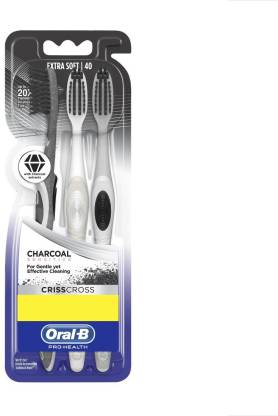 Oral-B Pro-Health Criss Cross Charcoal Toothbrush 1 pack Oral-B Pro-Health Criss Cross Charcoal Toothbrush 1 pack