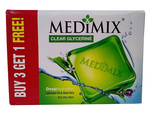 Medimix Clear Glycerine Soap - Deep Hydration (Lakshadi Oil & Aloe Vera) 3*100 g Medimix Clear Glycerine Soap - Deep Hydration (Lakshadi Oil & Aloe Vera) 3*100 g
