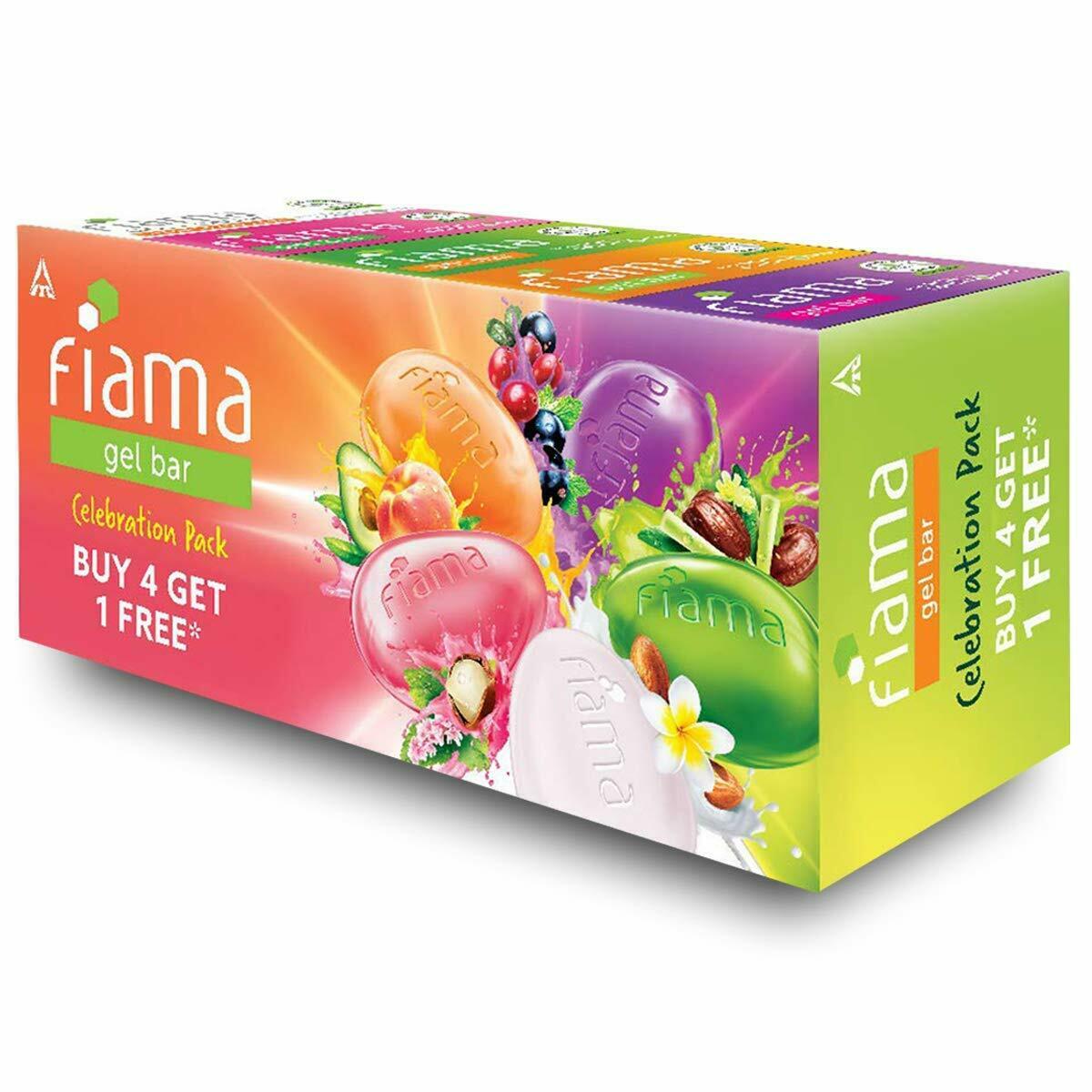 Fiama Di Wills Gel Bar Celebration Pack (125 G) (Buy 4 Get 1free) Fiama Di Wills Gel Bar Celebration Pack (125 G) (Buy 4 Get 1free)