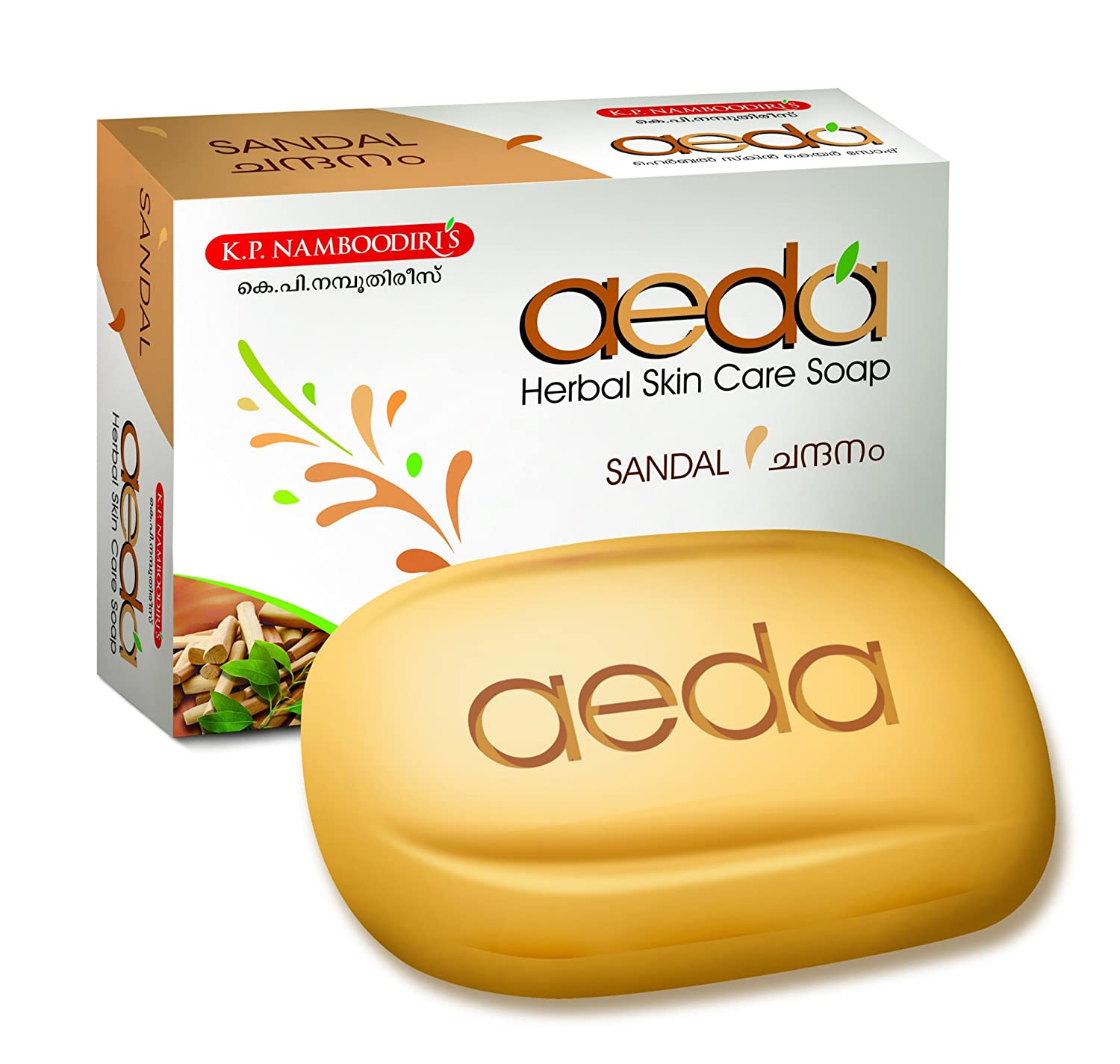 K.P. Namboodiris Aeda Soap - Sandal Herbal K.P. Namboodiris Aeda Soap - Sandal Herbal