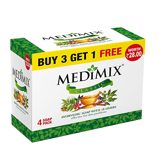 Medimix Clasic Ayurvedic Soap (Pack of 4) 75 g Medimix Clasic Ayurvedic Soap (Pack of 4) 75 g