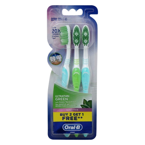 Oral-B Sensitive Ultrathin Extra Soft Buy 2 Get 1 Free - Toothbrush 3 pcs Oral-B Sensitive Ultrathin Extra Soft Buy 2 Get 1 Free - Toothbrush 3 pcs