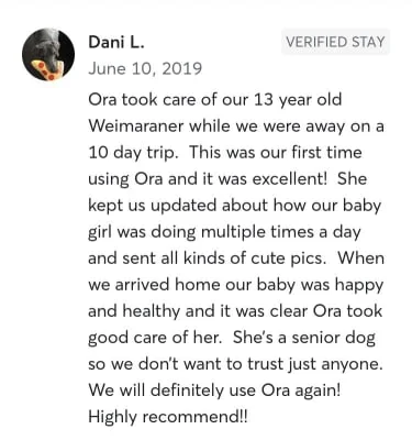 Sitter Profile Image: Ora 