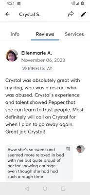 Sitter Profile Image: Crystal 