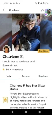 Sitter Profile Image: Charlene 