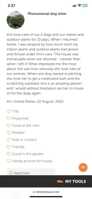 Sitter Profile Image: Kris 
