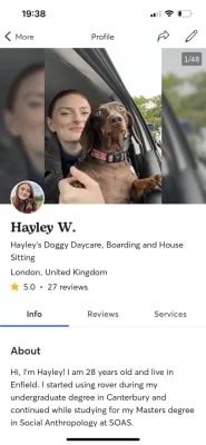 Sitter Profile Image: Hayley 