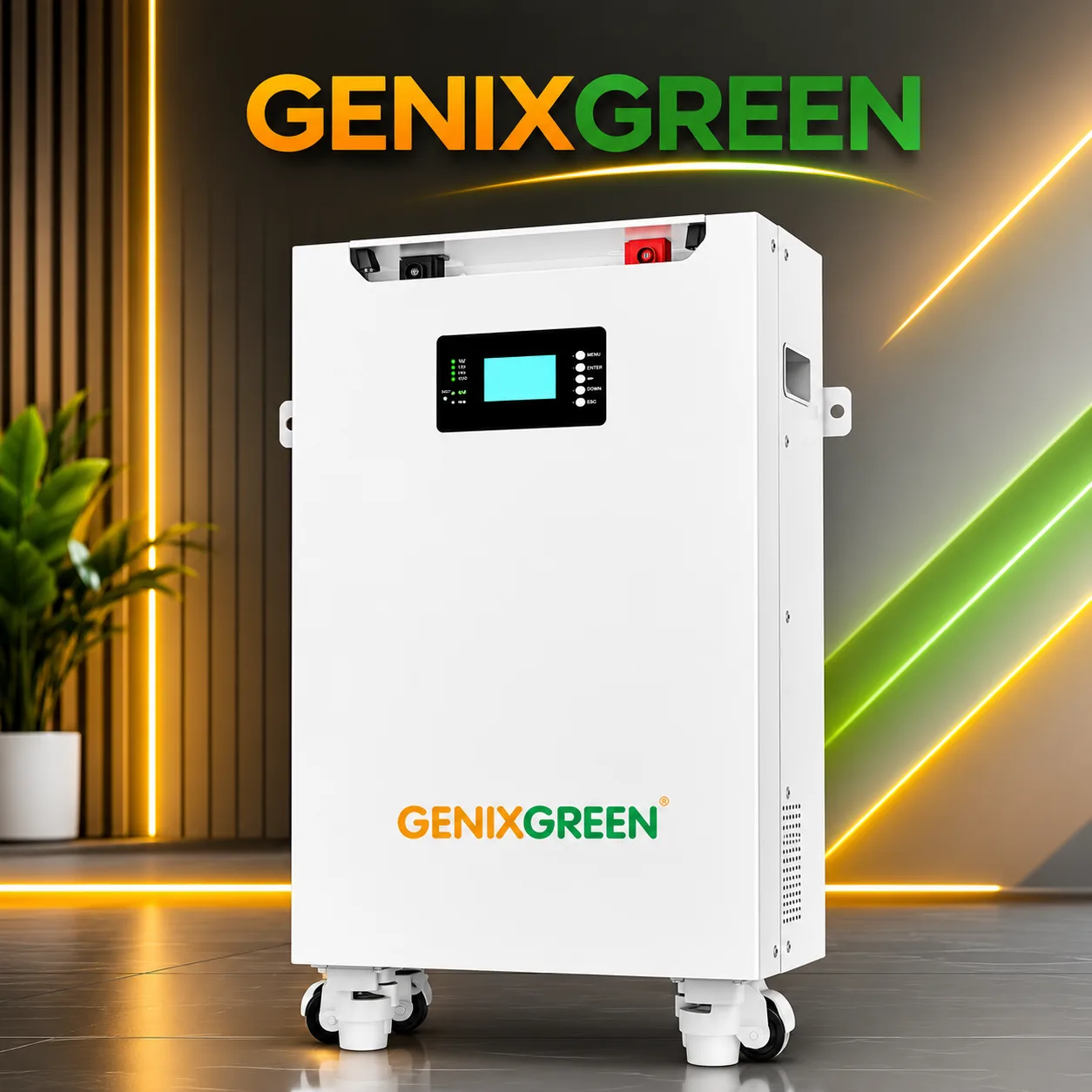 GENIXGREEN ES-BOX16 LCD 51.2V 314Ah 16.07kWh LiFePO₄ Battery