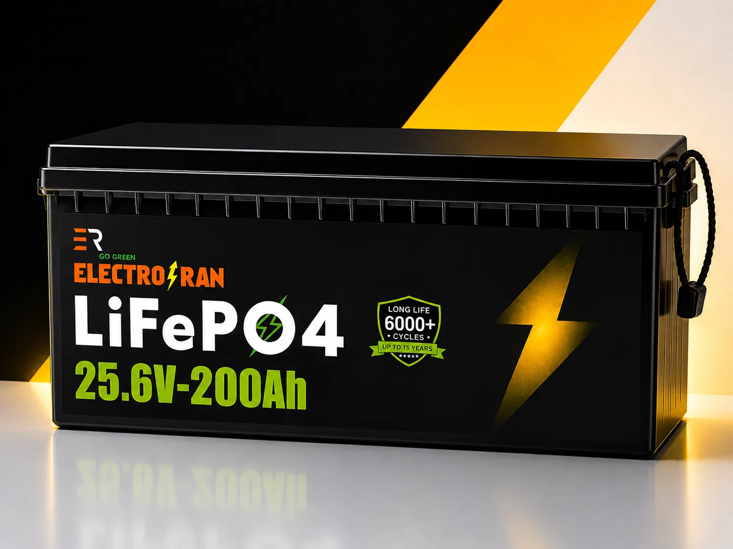 Electro Ran 25.6V 200Ah LiFePO4 Lithium Battery