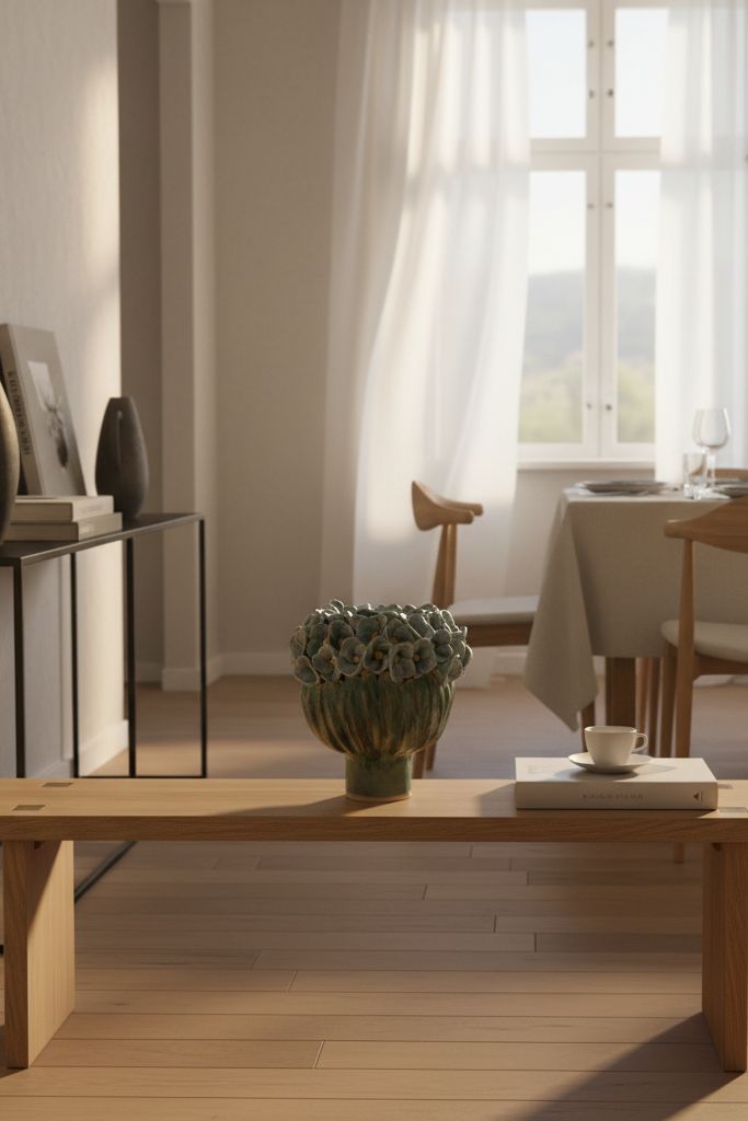 Stor vase med blomsterkrans - medie 3